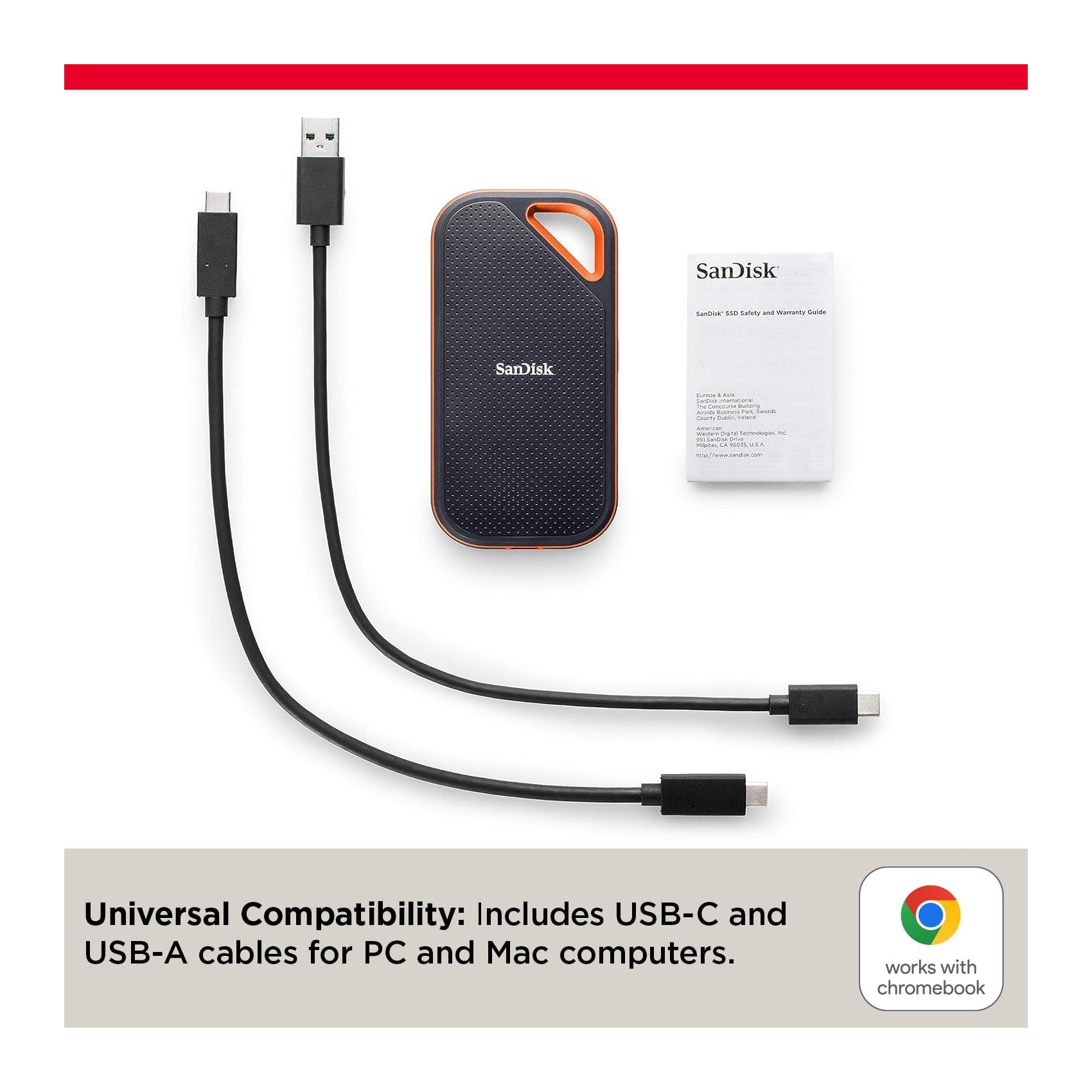 EXT 1TB Sandisk SDSSDE81-1T00-G25 Extreme PRO Portable USB 3.2 Gen 2x2 - Slika 5