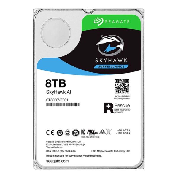 Seagate 8TB ST8000VE001 Surveillance 3.5in Sata III 256MB