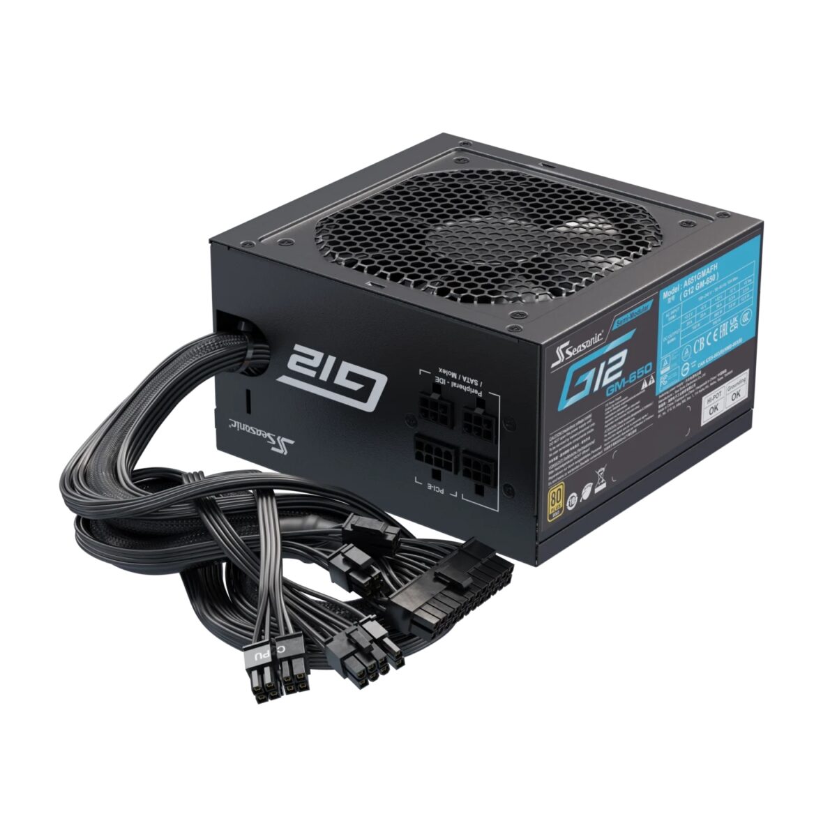 Seasonic 650W G12 GM-650 Modularno, 80+ Gold 30573