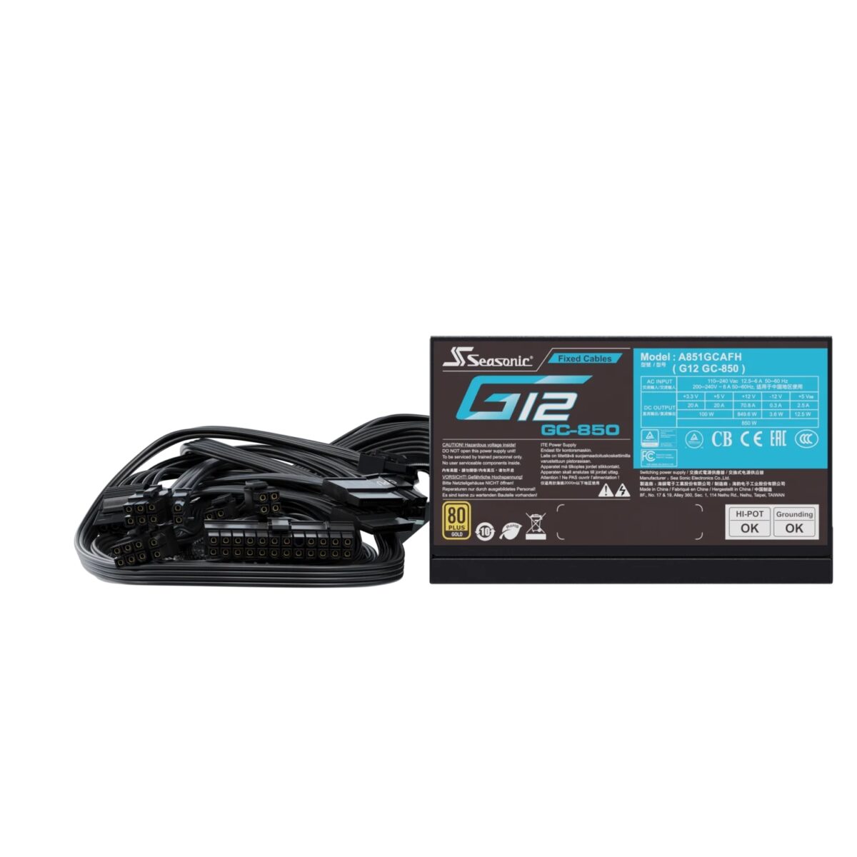 Seasonic 850W G12 GC-850 80+ GOLD, SSP-850RT2 - Slika 5