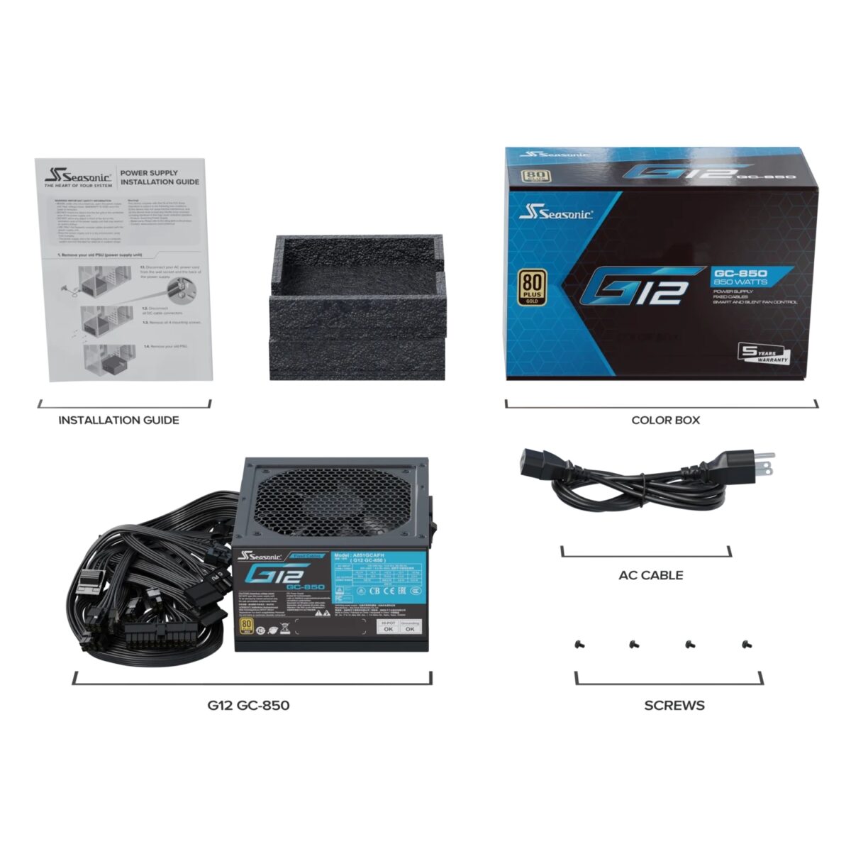 Seasonic 850W G12 GC-850 80+ GOLD, SSP-850RT2 - Slika 7