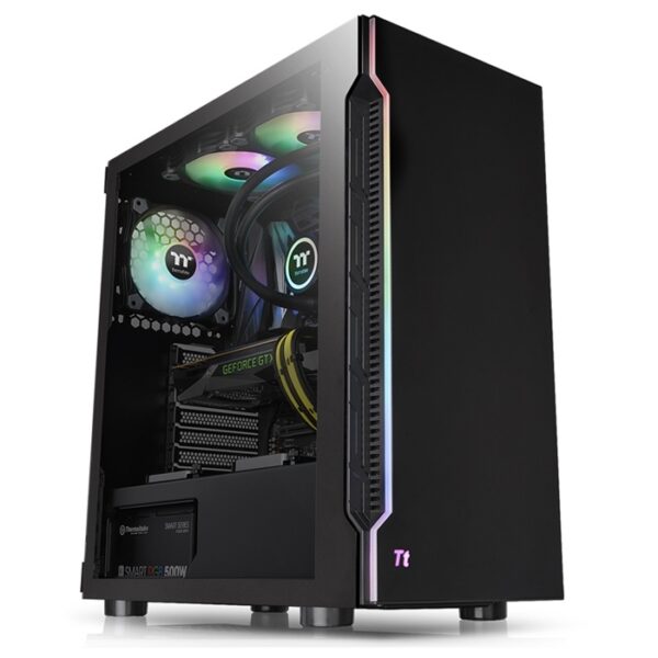 Thermaltake H200 TG RGB Black Win SPCC Glass CA-1M3-00M1WN00