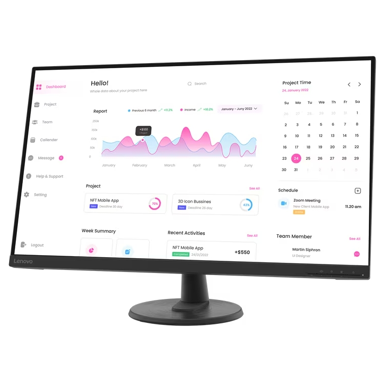 Lenovo 31.5in D32-45 FHD 67A0GAC2EU - Slika 2