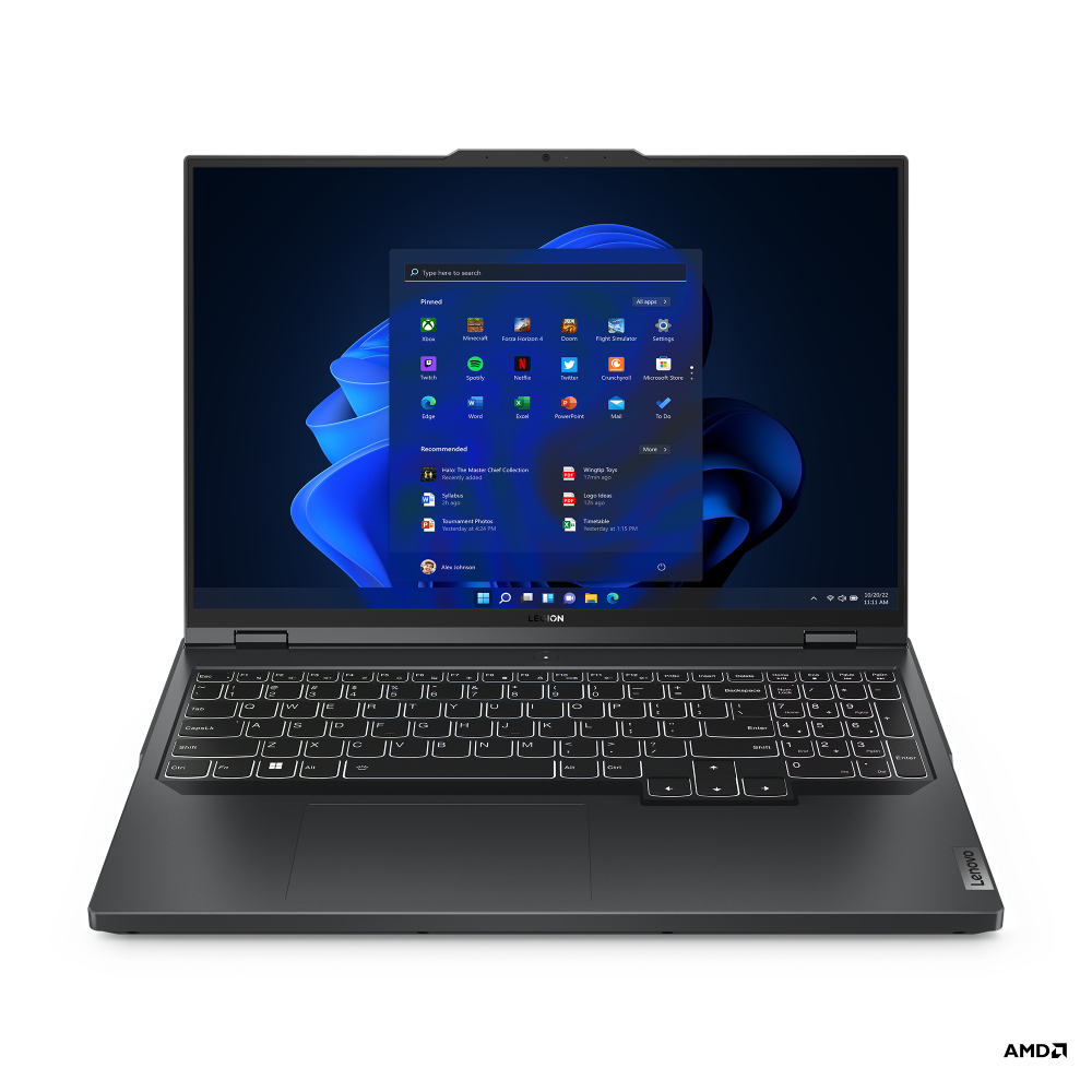 Lenovo 82WM00E3YA Legion 5 Pro 16ARX8 (Onyx Grey, Aluminium) 16-Core Ryzen 9 7945HX 5.4GHz/80MB 32GB 1TB-NVMe 16in WQXGA (2560x1600) IPS 500n 240Hz sRGB AG DolbyVision HDR400 1080p NV-RTX4060-8GB-GDDR6 GLan WiFi BT5.2 4-Zone-RGB-Backlite Nahimic 80Wh