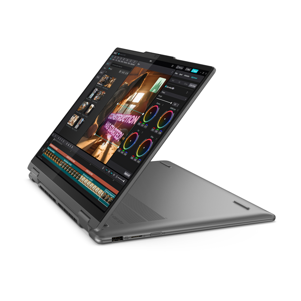 Lenovo 83DJ00B9YA Yoga 7 2-in-1 14IML9 (Storm Grey, Aluminium) Ultra 7 155H 16-Core 4.8GHz/24M 16GB 1TB-NVMe 14.0in 2.8K WQXGA+ (2880x1800) OLED 400n120Hz Glass DigitalPen Touch FHD-1080p AI NPU RC Graphics WiFi A/X Backlite BT5.3 TB.4 71Wh Win11Pro - Slika 3
