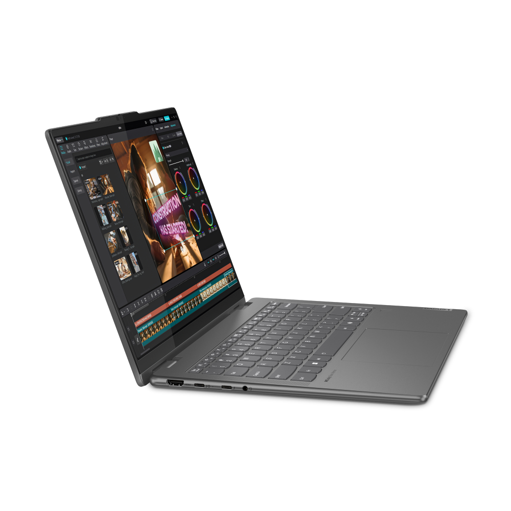 Lenovo 83DJ00B9YA Yoga 7 2-in-1 14IML9 (Storm Grey, Aluminium) Ultra 7 155H 16-Core 4.8GHz/24M 16GB 1TB-NVMe 14.0in 2.8K WQXGA+ (2880x1800) OLED 400n120Hz Glass DigitalPen Touch FHD-1080p AI NPU RC Graphics WiFi A/X Backlite BT5.3 TB.4 71Wh Win11Pro