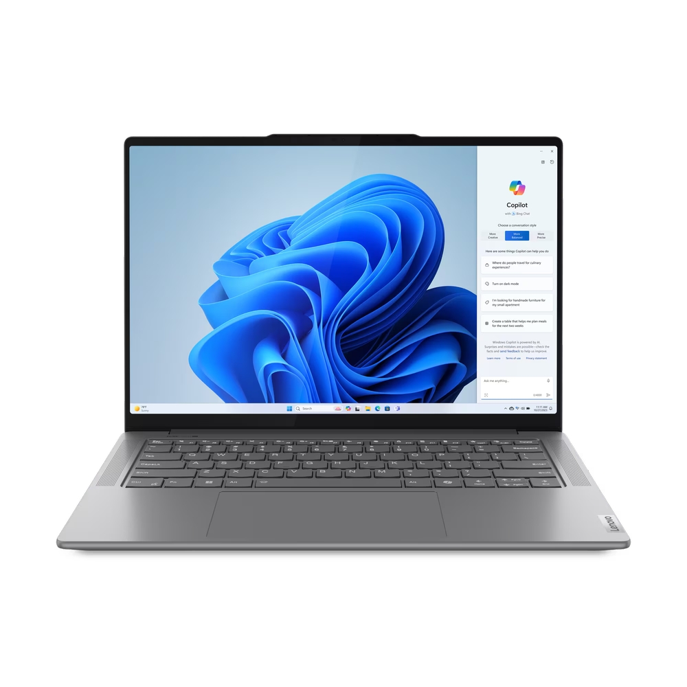Lenovo 83E2004NYA Yoga Pro 7 14IMH9 (Luna Grey, Aluminium) 16-Core Ultra 9 185H 5.1GHz/24MB 32GB DDR5 1TB-NVMe 14.5in 3K (3072x1920) IPS TOUCH 400n 100% sRGB DolbyVision GL WC-1080p-IR RTX-4060-8G WiFi A/XBT5.3 Keyboard-Backlite TB4 73Wh 1.59kg DOS - Slika 10