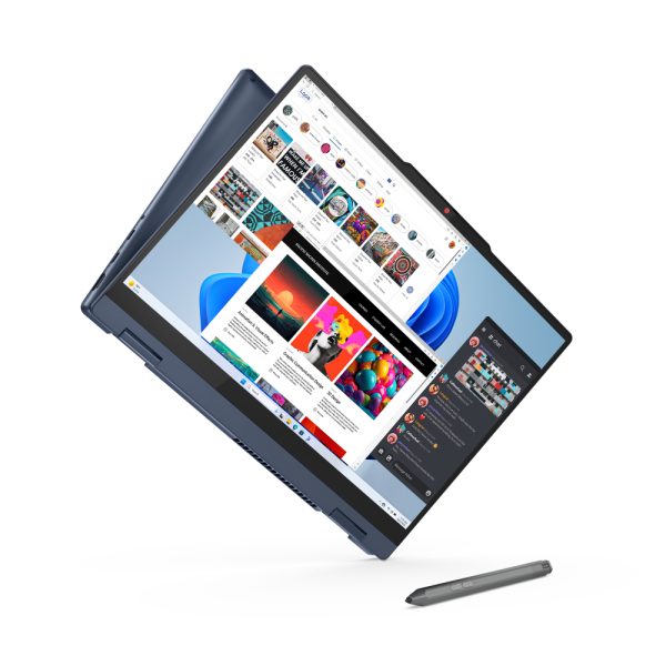 Alternative view of Lenovo 83DT007XYA IdeaPad 5 2in1 14IRU9 DOS/14in WUXGA/ 7-150U/16GB/1TB/FPR/backlit SRB/siva