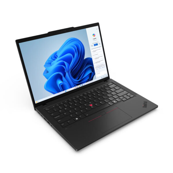 Lenovo 21ML003TCX ThinkPad T14 G5 Core Ultra 7 155U (12C/14T, up to 4.8GHz, 12MB),  64GB ( 2x 32GB) DDR5-5600, SSD 1TB NVMe, 14.0in WUXGA (1920x1200) AG IPS 400n, Intel Graphics, GLAN, WLAN, BT, 1xHDMI, 2xTB4, KybUK BL, FPR, SCR, Cam 5.0MP+IR,