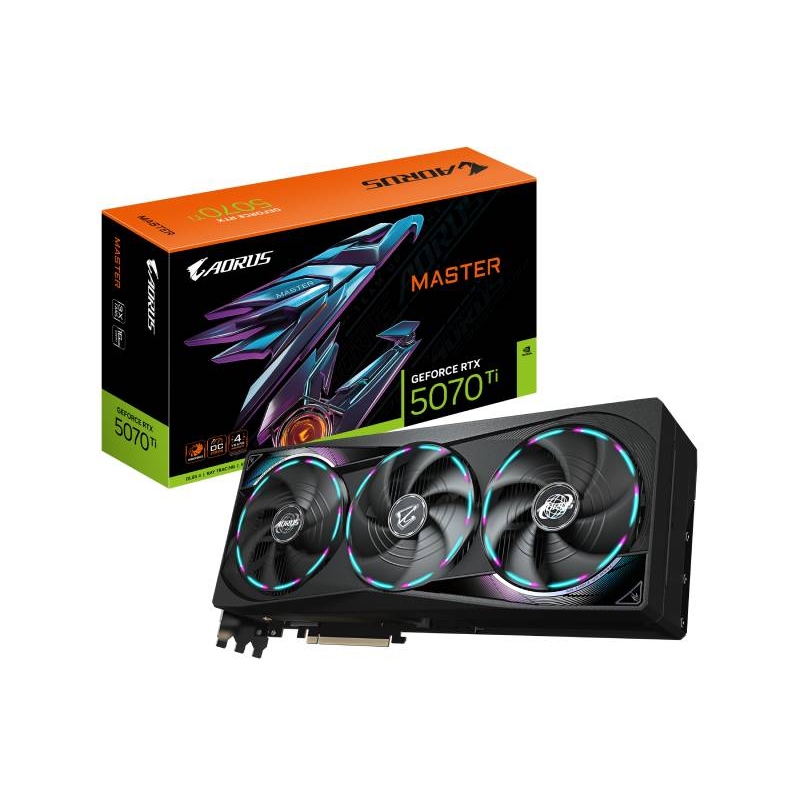 Gigabyte nVidia GeForce RTX 5070 Ti AORUS MASTER 16GB 256bit GV-N507TAORUS M-16GD rev. 1.0