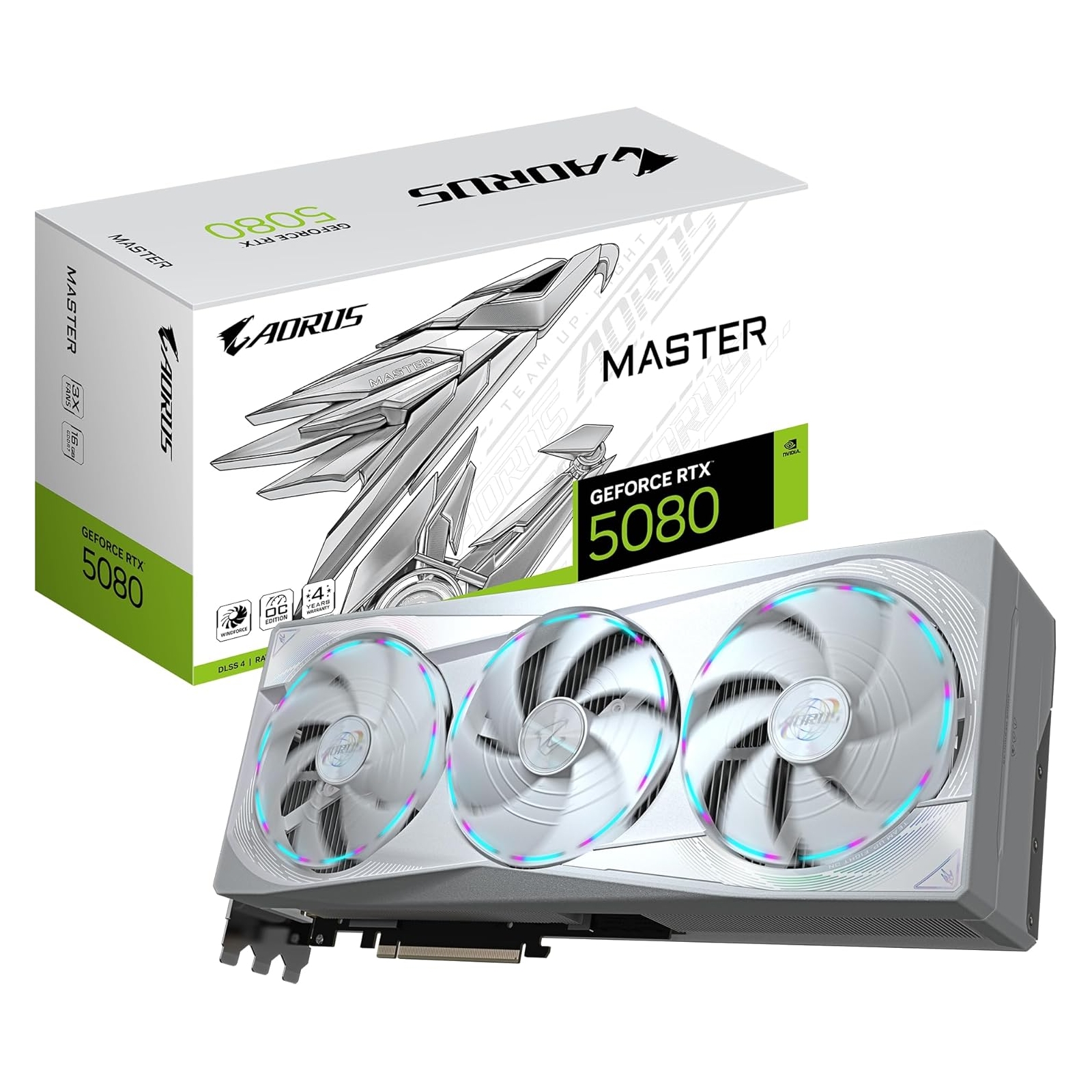 Gigabyte nVidia GeForce RTX 5080 AORUS MASTER ICE 16GB GV-N5080AORUSM ICE-16GD rev. 1.0