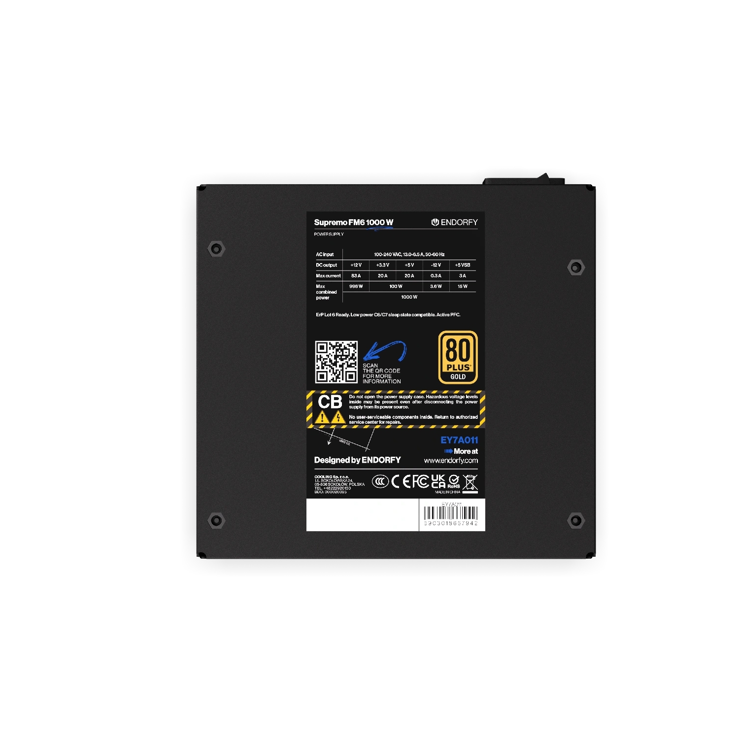 Endorfy 1000W Supremo FM6 Gold EY7A011 - Slika 6