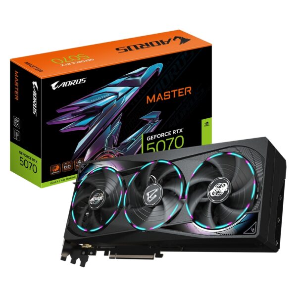 Gigabyte nVidia GeForce RTX 5070  MASTER 12GB 192bit GV-N5070AORUS M-12GD rev. 1.0