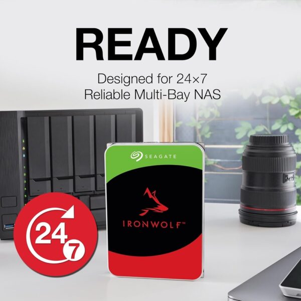 Alternative view of Seagate 10TB ST10000VN000 3.5 in SATA III 256MB Ironwolf