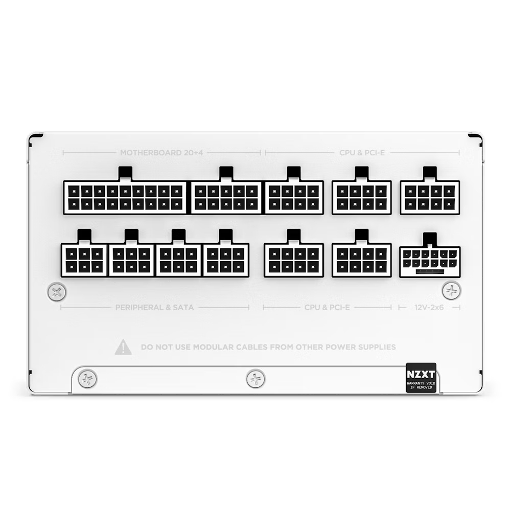 NZXT C1000 Gold ATX 3.X 1000W PA-0G2BW-EU modularno belo - Slika 4