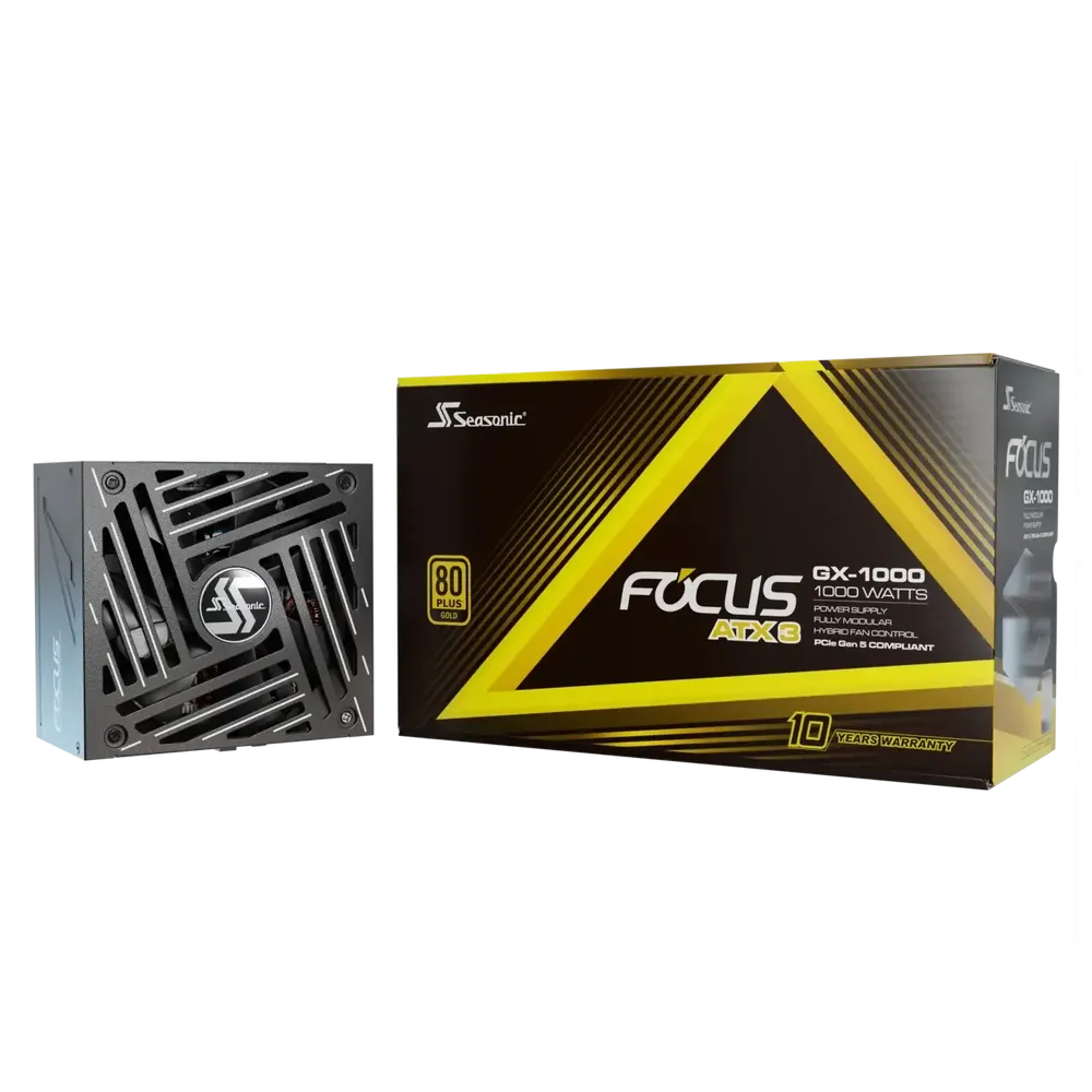 SEASONIC 1000W Focus GX-1000 ATX 3.1 80+ GOLD, FOCUS-GX-1000-V4