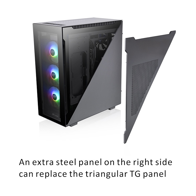 Thermaltake Divider 500 TG ARGB Black Fan x4 Glass CA-1T4-00M1WN-01 31530 - Slika 3