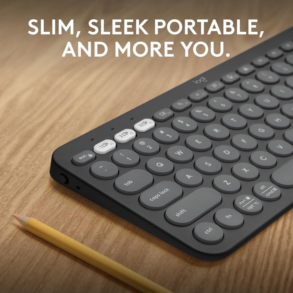Logitech K380s Pebble Keys 2 Tonal Graphite - Slika 7