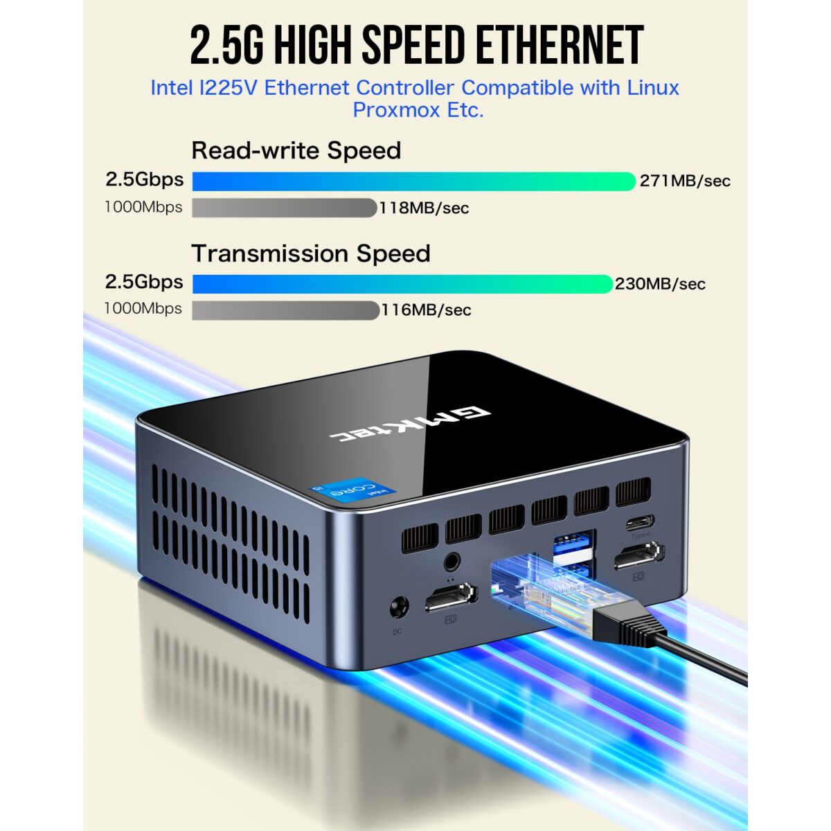 Mini PC GMK Tech NucBox M3 W11Pro i5-12450H 8C12T/16GB 512GB M.2 - Slika 7