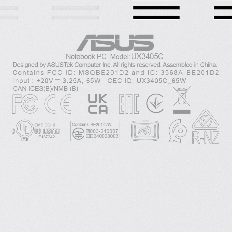 ASUS Zenbook 14 OLED UX3405CA-QL595 14 in WUXGA, Ultra 7 255H, 16GB, SSD 1TB laptop  NOT25215 - Slika 6
