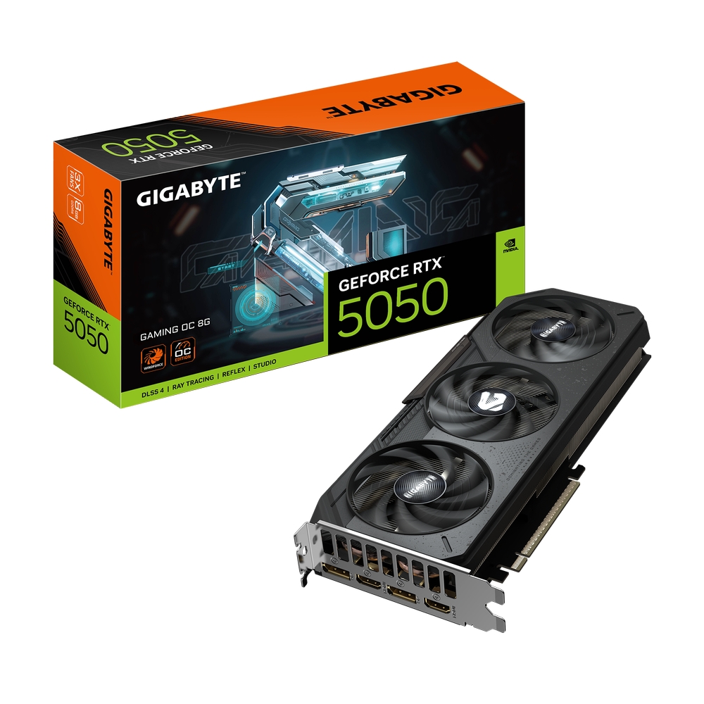 Gigabyte nVidia GeForce RTX 5050 GAMING OC 8GB 128bit GV-N5050GAMING OC-8GD rev 1.0 VGA03050