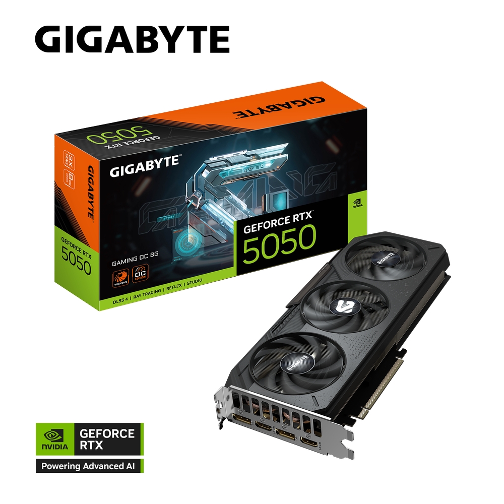 Gigabyte nVidia GeForce RTX 5050 GAMING OC 8GB 128bit GV-N5050GAMING OC-8GD rev 1.0 VGA03050 - Slika 6