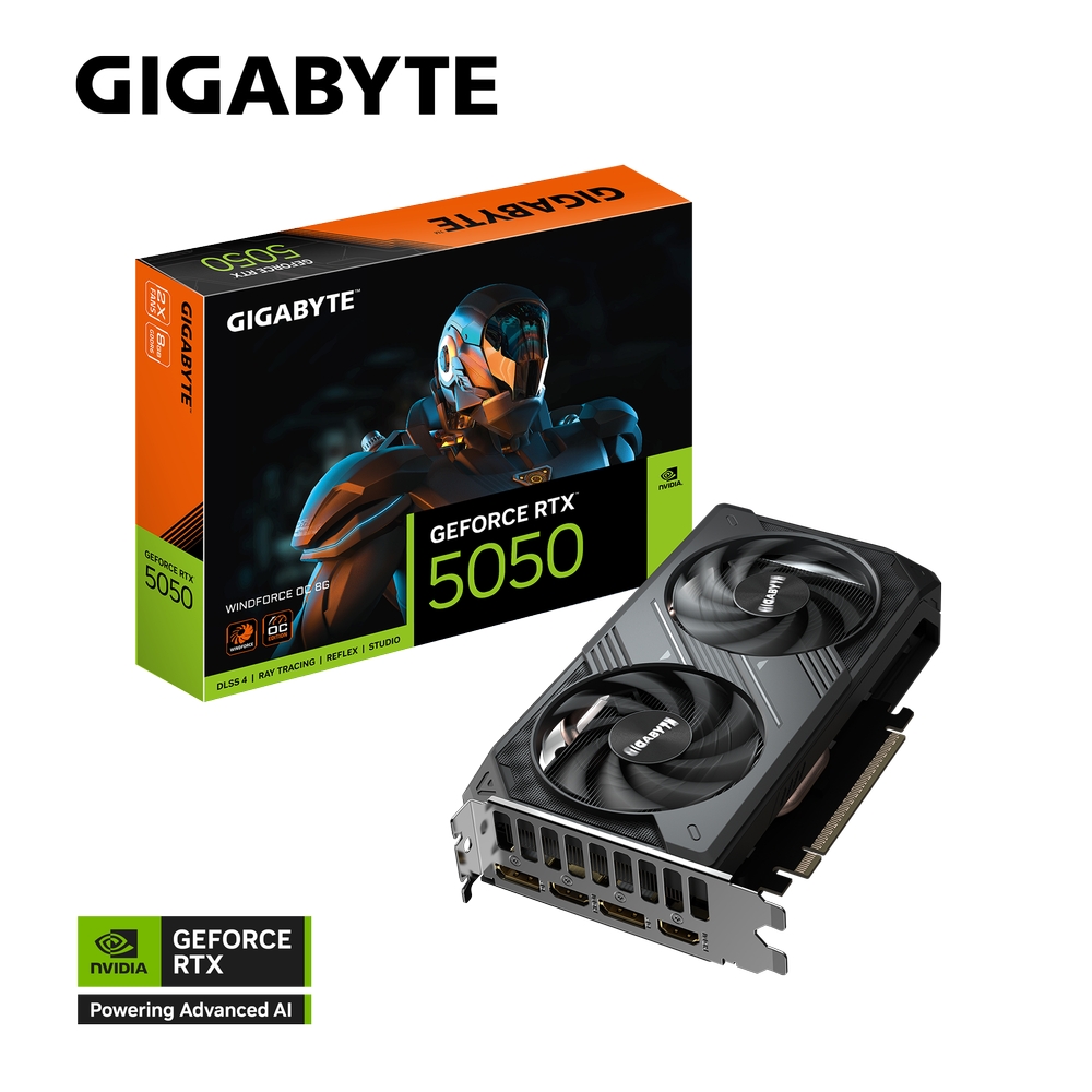 Gigabyte nVidia GeForce RTX 5050 WINDFORCE 8GB 128bit GV-N5050WF2OC-8GD rev 1.0 VGA03049 - Slika 3