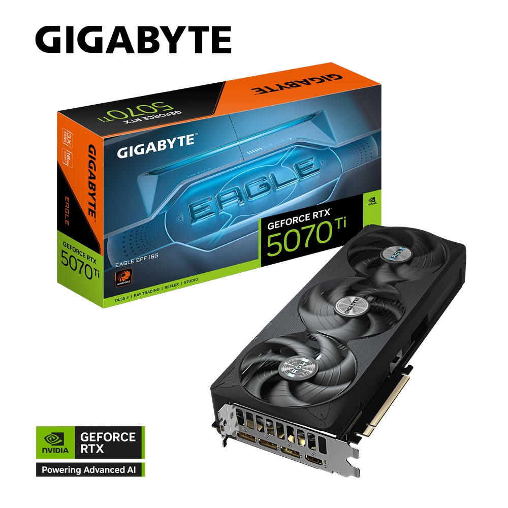 Gigabyte nVidia GeForce RTX 5070 Ti EAGLE SFF 16GB 256bit GV-N507TEAGLE-16GD rev. 1.0 - Slika 11