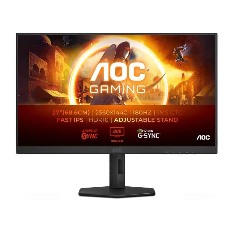 Aoc 27in Q27G4XF QHD 2560x1440 IPS 180Hz Adaptive Sync Gaming