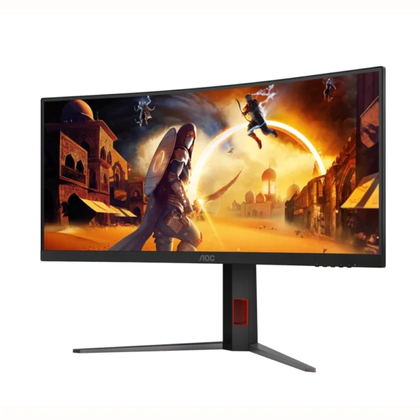 AOC CU34G4 34in Curved Gaming Monitor | UWQHD 3440x1440 | Fast VA 180Hz | 1ms | AMD FreeSync Premium