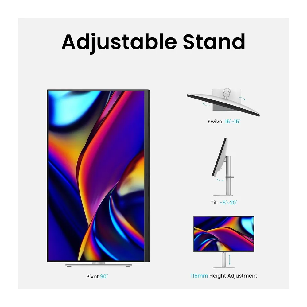 BENQ MOBIUZ MA270U 27in 4K UHD Monitor | IPS Nano Color | MacBook Compatible | Matte Display | Built-in Speakers - Slika 4