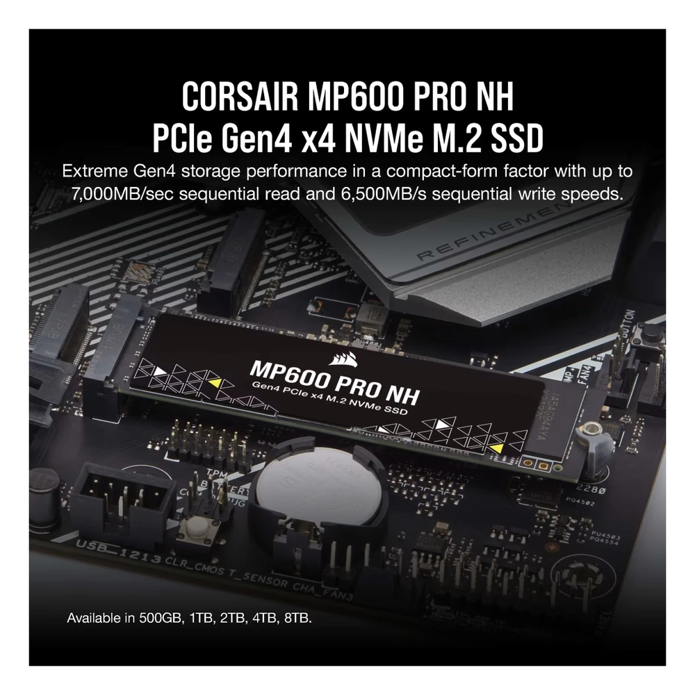 SSD M.2 2TB CORSAIR MP600 PRO Gen4x4 5700MBs/7000MBs CSSD-F2000GBMP600PNH - Slika 5