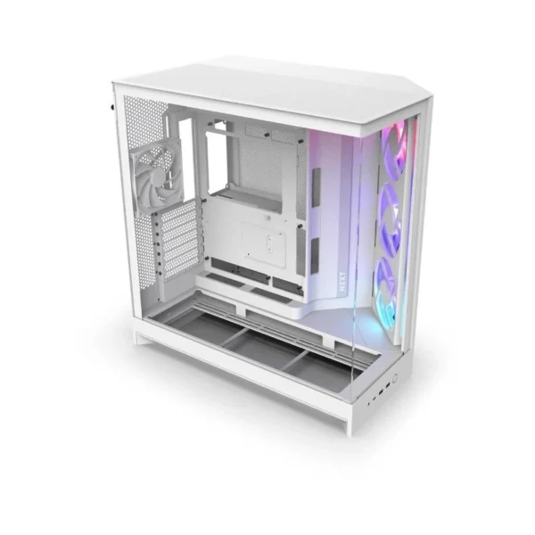 Alternative view of NZXT H9 Flow RGB Gaming belo CM-H92FW-R1