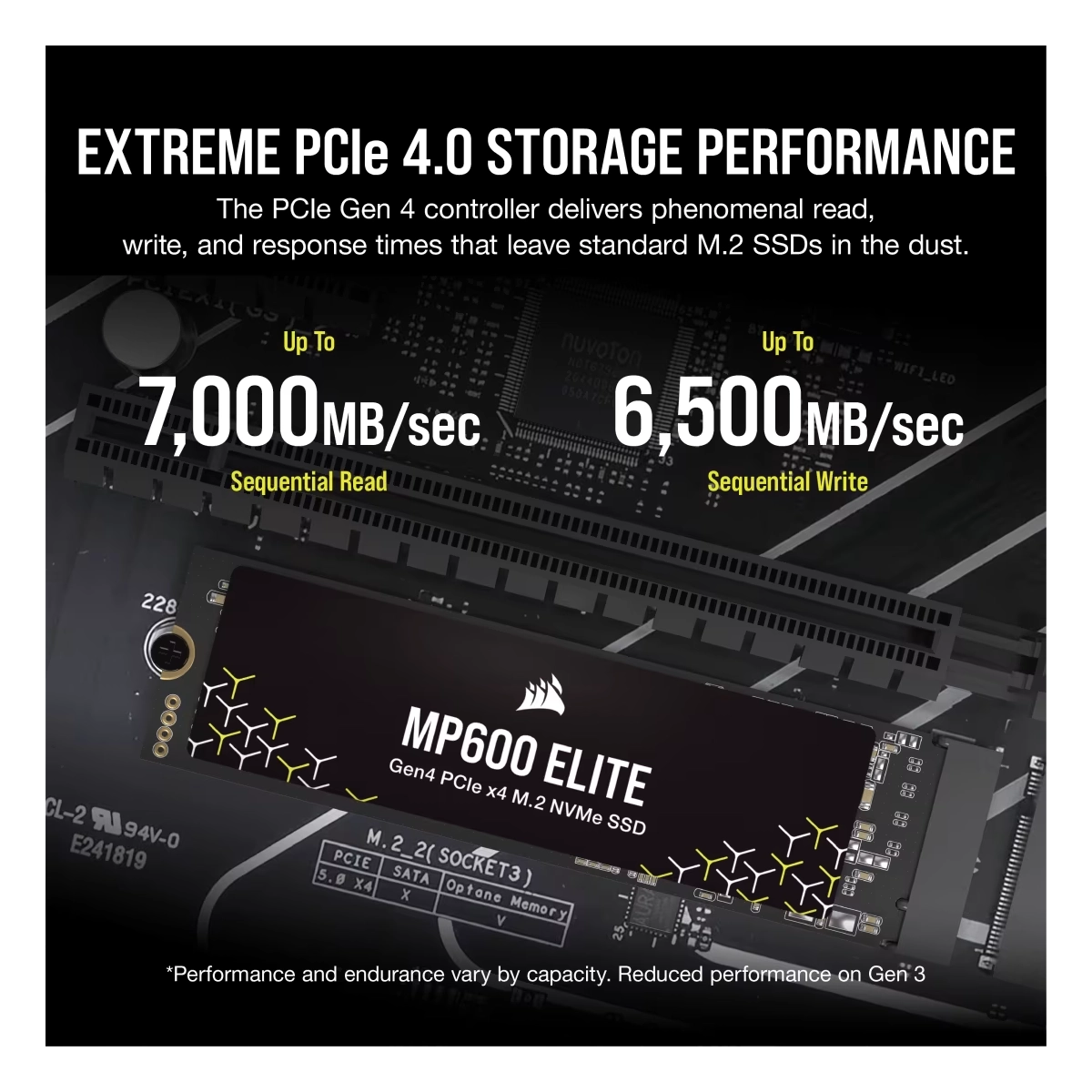 SSD M.2 4TB CORSAIR CSSD-F4000GBMP600ENH MP600 ELITE Gen4x4 6200MBs/7000MBs - Slika 7