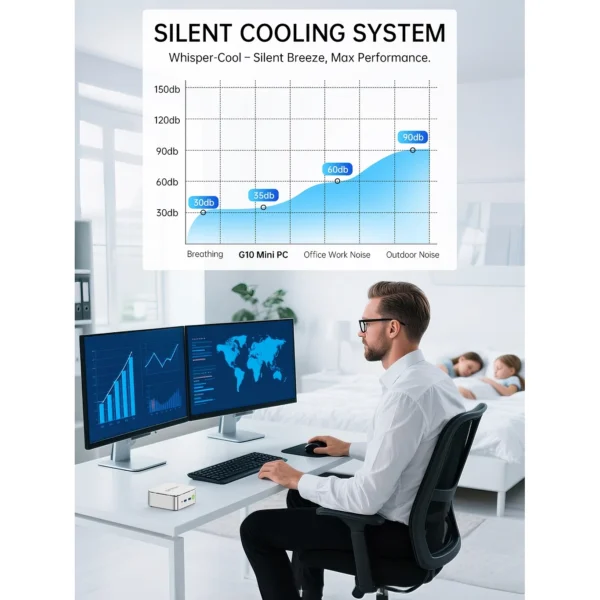 Alternative view of Mini PC GMKTec NucBox G10 AMD Ryzen 5 3500U, 16GB, 512GB, Win 11 Pro 60116