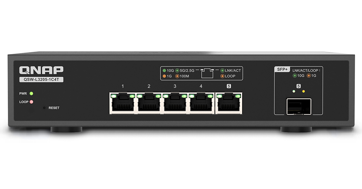 QNAP QSW-L3205-1C4T 10GbE Switch