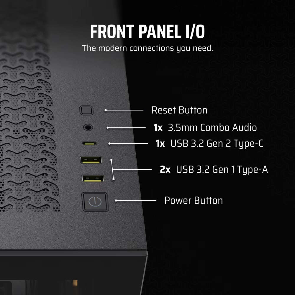 CORSAIR 3500X ARGB Mid-Tower Crni, CC-9011278-WW - Slika 12