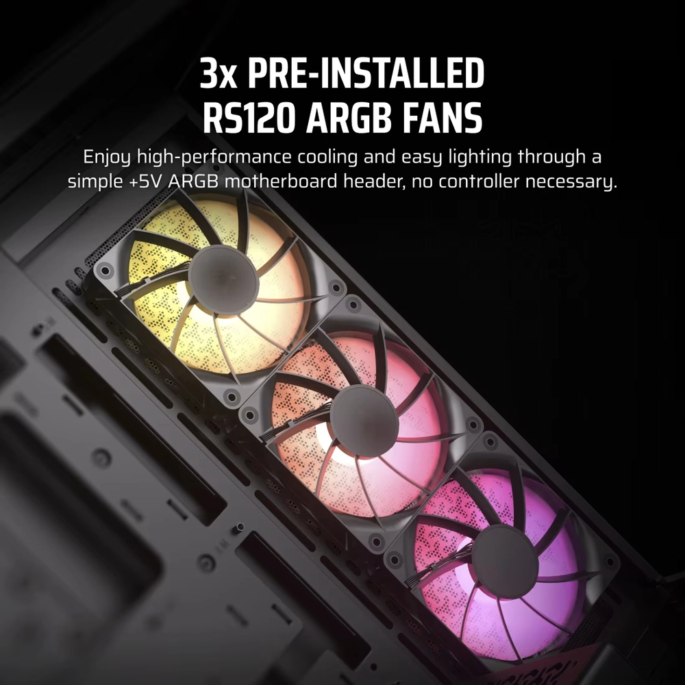 CORSAIR 3500X ARGB Mid-Tower Crni, CC-9011278-WW - Slika 4