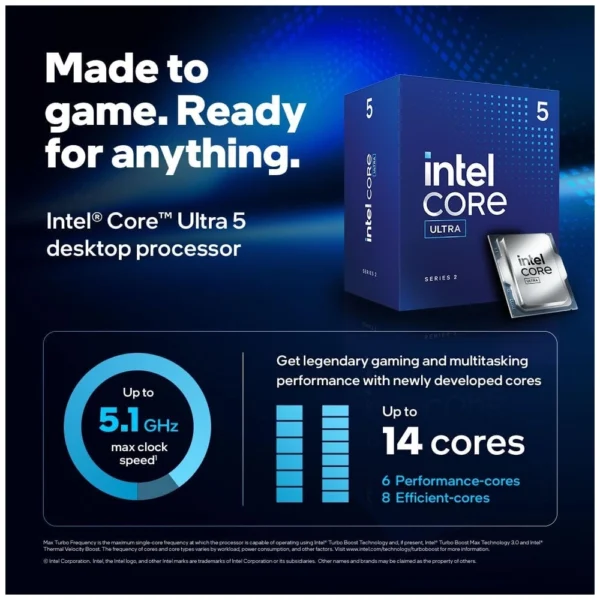 Alternative view of INTEL Core Ultra 5 235 Procesor | Nova generacija | AI NPU | 5.0 GHz | LGA 1851