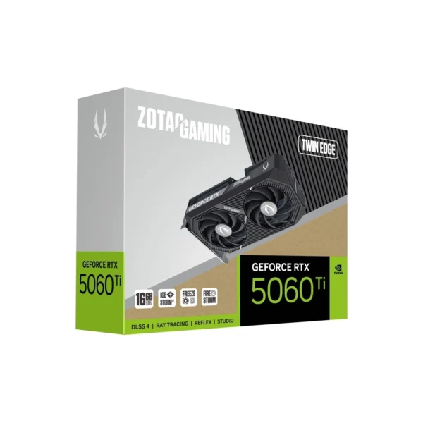 Alternative view of ZOTAC RTX 5060-Ti Twin Edge 16GB GDDR7, ZT-B50620E-10M