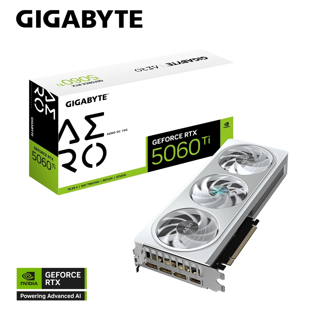 GIGABYTE nVidia GeForce RTX 5060 Ti AERO 16GB 128bit GV-N506TAERO OC-16GD rev. 1.0 - Slika 2