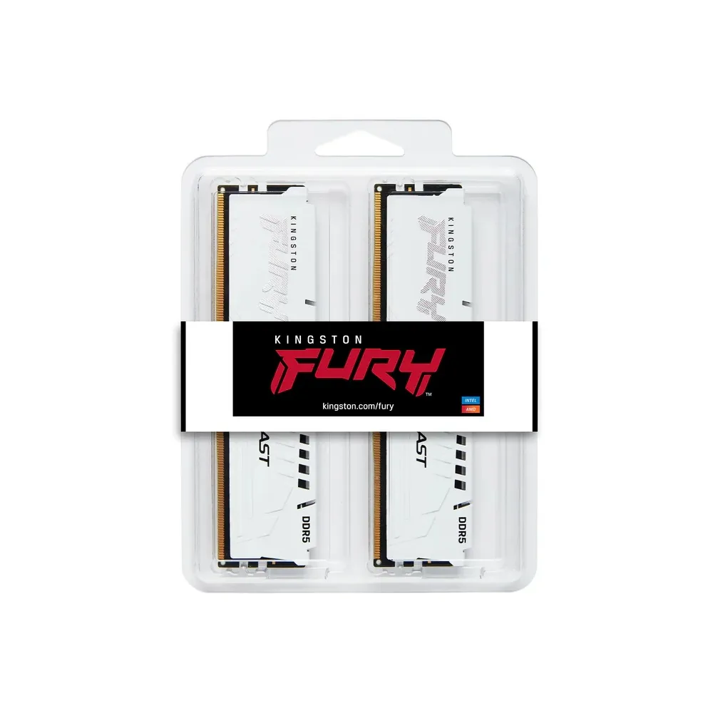 KINGSTON DDR5 64GB (2x32GB) 5600MHz KF556C40BWK2-64 Fury Beast White - Slika 2