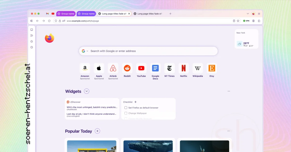 Firefox Nova redizajn