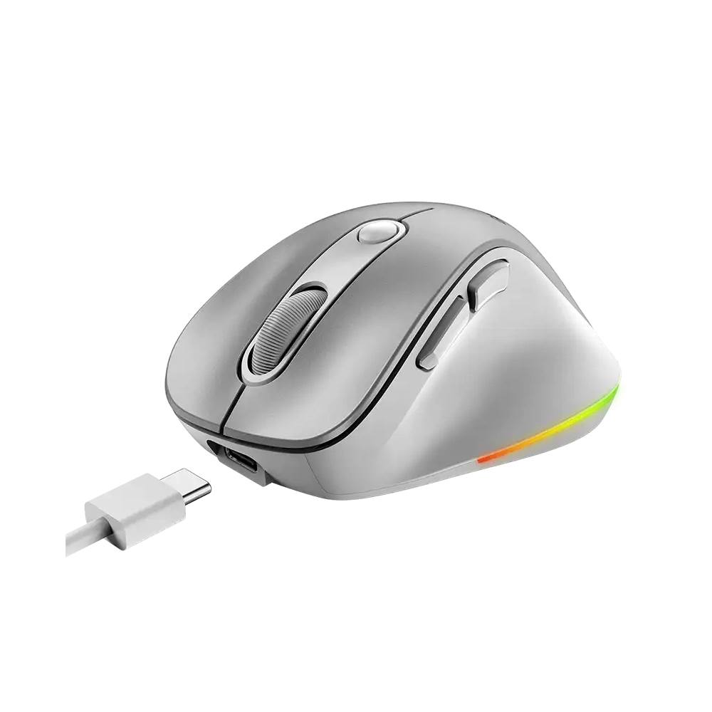 GENIUS Ergo 9000S Pro Silver USB sivi - Slika 4