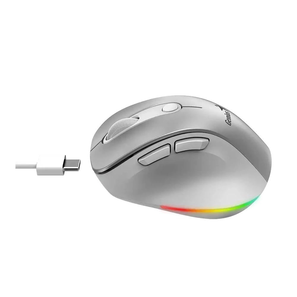 GENIUS Ergo 9000S Pro Silver USB sivi - Slika 3