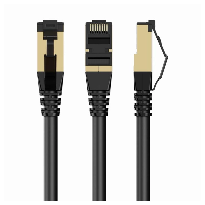 Mrezni kabl Gembird PP8-LSZHCU-BK-10M S/FTP Cat.8 LSZH patch cord, black 10m